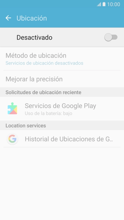 Pulsa el indicador para activar o desactivar la función.