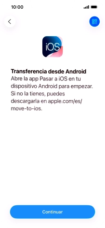 Para transferir contenido a tu teléfono, tienes que haber instalado la app Para transferir contenido a tu teléfono, tienes que haber instalado la app