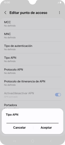 Introduce default y pulsa Aceptar. Introduce default y pulsa Aceptar.