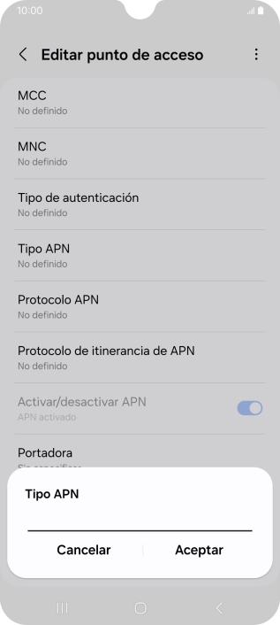 Introduce default y pulsa Aceptar. Introduce default y pulsa Aceptar.