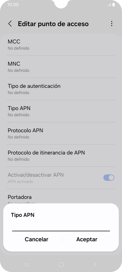 Introduce default y pulsa Aceptar. Introduce default y pulsa Aceptar.