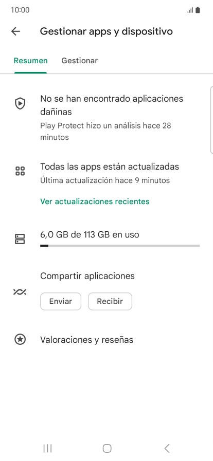 Pulsa Gestionar. Pulsa Gestionar.