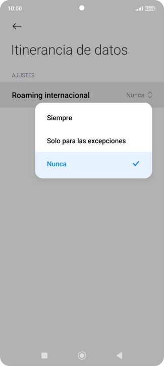Pulsa el ajuste deseado para activar o desactivar la función. Pulsa el ajuste deseado para activar o desactivar la función.