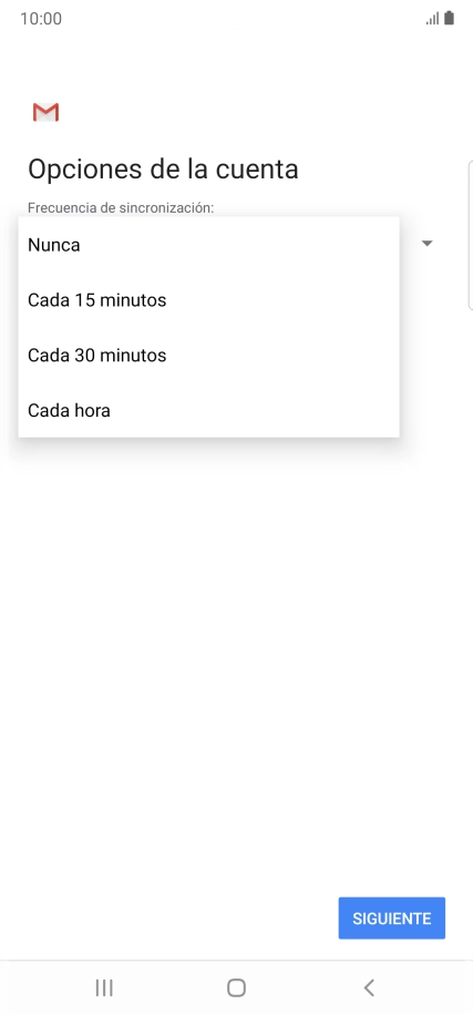 Pulsa el ajuste deseado. Pulsa el ajuste deseado.