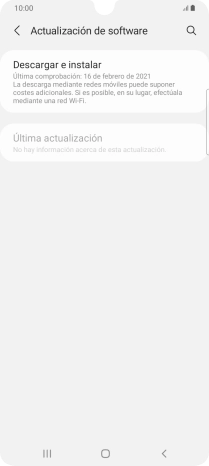 Pulsa Descargar e instalar. Si hay una versión de software nueva disponible, aparecerá ahora en la pantalla. Sigue las indicaciones de la pantalla para actualizar el software del teléfono. Pulsa Descargar e instalar. Si hay una versión de software nueva disponible, aparecerá ahora en la pantalla. Sigue las indicaciones de la pantalla para actualizar el software del teléfono.