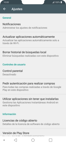 Pulsa Actualizar aplicaciones automáticamente. Pulsa Actualizar aplicaciones automáticamente.