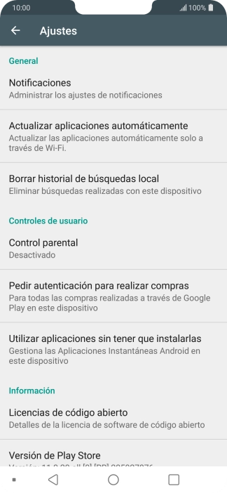 Pulsa Actualizar aplicaciones automáticamente. Pulsa Actualizar aplicaciones automáticamente.