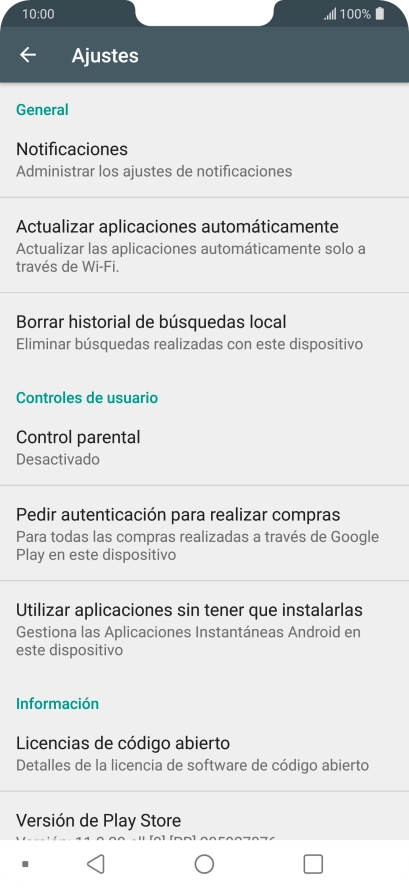 Pulsa Actualizar aplicaciones automáticamente. Pulsa Actualizar aplicaciones automáticamente.