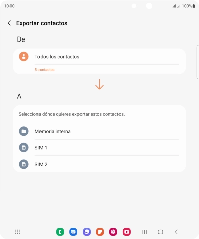 Pulsa el nombre de la tarjeta SIM. Pulsa el nombre de la tarjeta SIM.