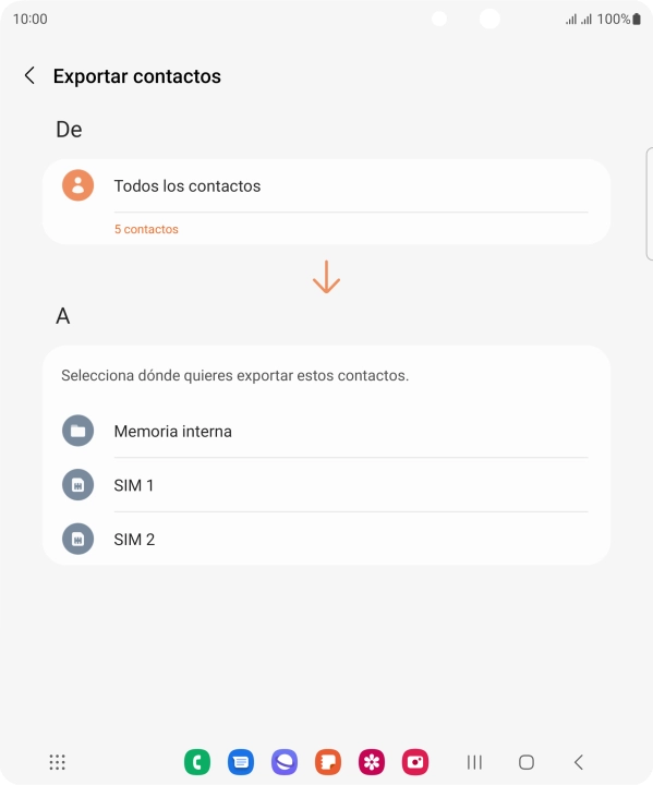 Pulsa el nombre de la tarjeta SIM. Pulsa el nombre de la tarjeta SIM.