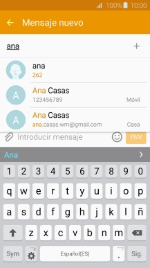 Pulsa el contacto deseado.