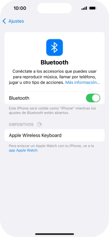 Pulsa el dispositivo Bluetooth deseado y sigue las indicaciones de la pantalla para vincular el dispositivo al teléfono. Pulsa el dispositivo Bluetooth deseado y sigue las indicaciones de la pantalla para vincular el dispositivo al teléfono.