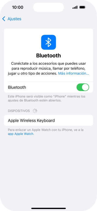 Pulsa el dispositivo Bluetooth deseado y sigue las indicaciones de la pantalla para vincular el dispositivo al teléfono. Pulsa el dispositivo Bluetooth deseado y sigue las indicaciones de la pantalla para vincular el dispositivo al teléfono.