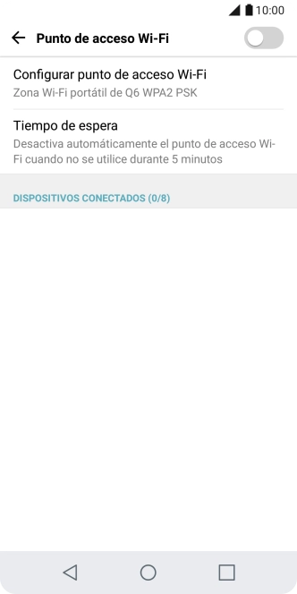Pulsa Configurar punto de acceso Wi-Fi.