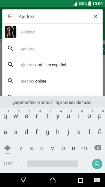 Introduce el nombre del tema o de la app y pulsa el icono de búsqueda. Introduce el nombre del tema o de la app y pulsa el icono de búsqueda.
