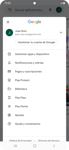 Pulsa Gestionar apps y dispositivo.