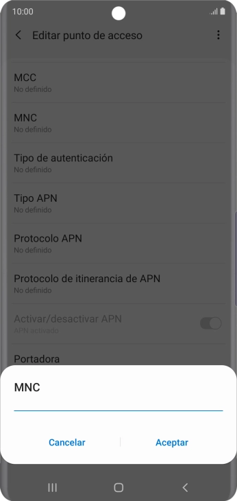 Introduce 01 y pulsa Aceptar. Introduce 01 y pulsa Aceptar.