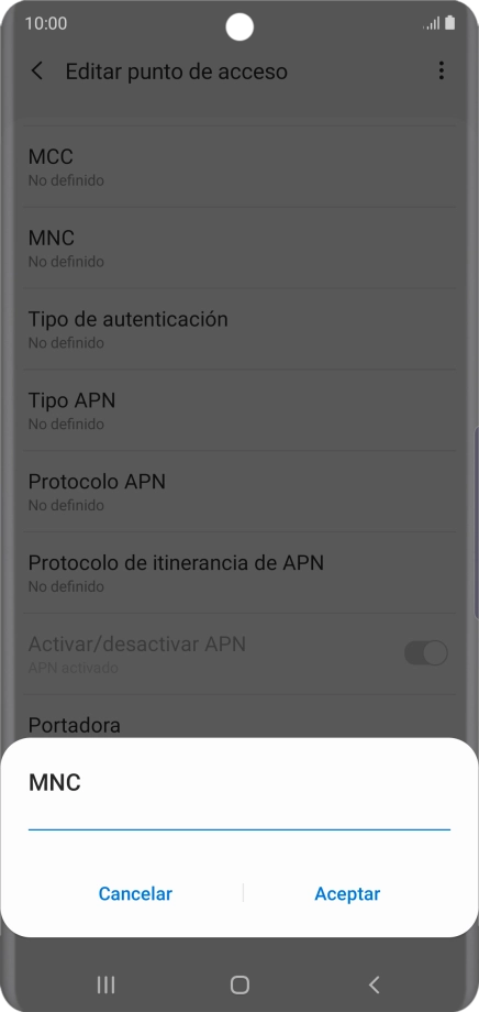 Introduce 01 y pulsa Aceptar. Introduce 01 y pulsa Aceptar.