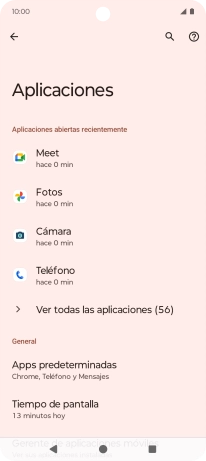 Pulsa Ver todas las aplicaciones (X). Pulsa Ver todas las aplicaciones (X).