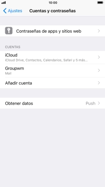 Pulsa el nombre de la cuenta de correo electrónico que acabas de crear. Pulsa el nombre de la cuenta de correo electrónico que acabas de crear.