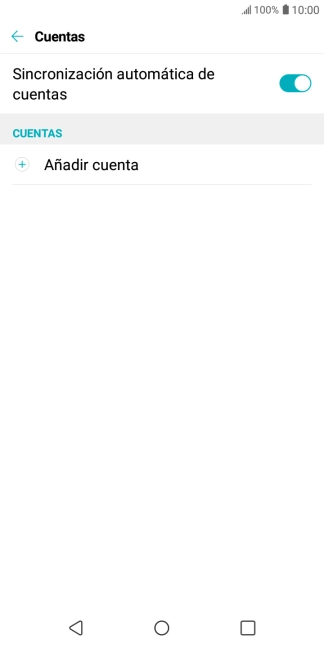 Pulsa Añadir cuenta. Pulsa Añadir cuenta.
