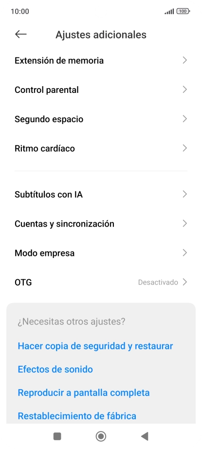 Pulsa Cuentas y sincronización. Pulsa Cuentas y sincronización.