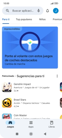 Pulsa el icono de perfil.