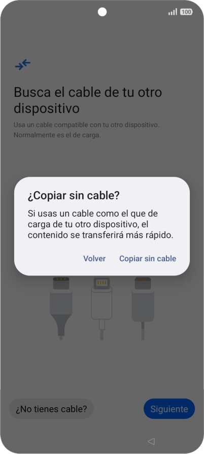 Pulsa Copiar sin cable. Pulsa Copiar sin cable.