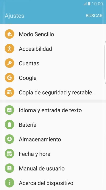 Pulsa Fecha y hora.
