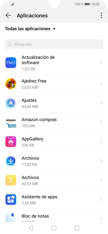 Pulsa la app deseada.