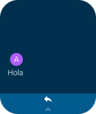 Pulsa el icono de responder. Pulsa el icono de responder.