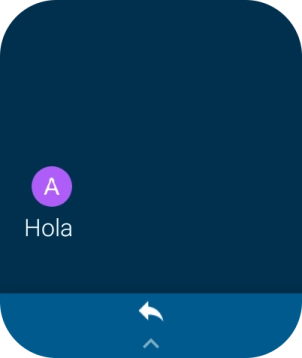 Pulsa el icono de responder. Pulsa el icono de responder.