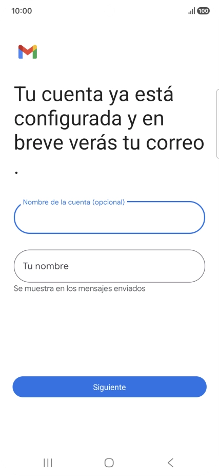 Pulsa Tu nombre e introduce el nombre del remitente. Pulsa Tu nombre e introduce el nombre del remitente.