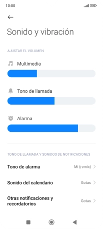 Pulsa Tono de alarma. Pulsa Tono de alarma.