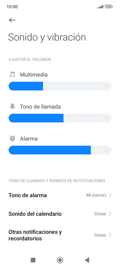 Pulsa Tono de alarma. Pulsa Tono de alarma.