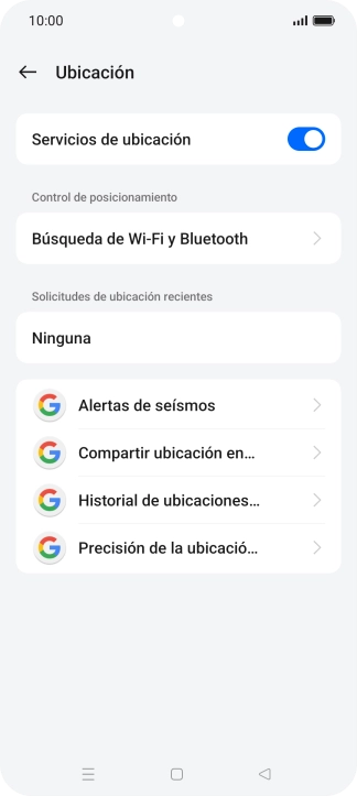 Pulsa Precisión de la ubicació... Pulsa Precisión de la ubicació...