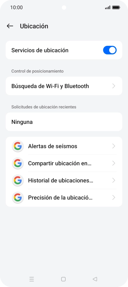 Pulsa Precisión de la ubicació... Pulsa Precisión de la ubicació...