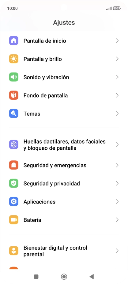 Pulsa Huellas dactilares, datos faciales y bloqueo de pantalla. Pulsa Huellas dactilares, datos faciales y bloqueo de pantalla.