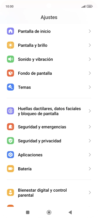 Pulsa Huellas dactilares, datos faciales y bloqueo de pantalla. Pulsa Huellas dactilares, datos faciales y bloqueo de pantalla.