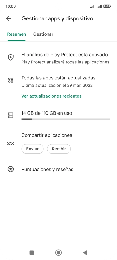Pulsa Gestionar. Pulsa Gestionar.