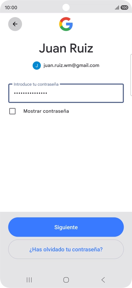 Pulsa Siguiente.