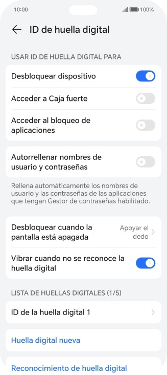 Pulsa el indicador junto a los ajustes deseados para activarlos o desactivarlos. Pulsa el indicador junto a los ajustes deseados para activarlos o desactivarlos.