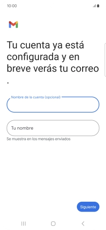 Pulsa Tu nombre e introduce el nombre del remitente. Pulsa Tu nombre e introduce el nombre del remitente.