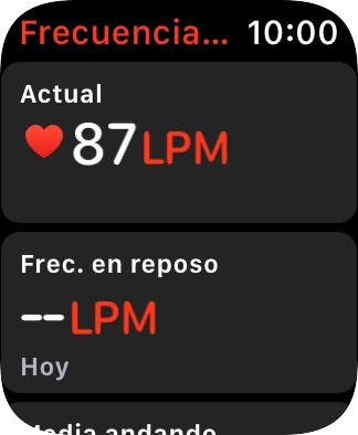 Pulsa la Digital Crown la veces que sean necesarias para volver al menú principal. Pulsa la Digital Crown la veces que sean necesarias para volver al menú principal.