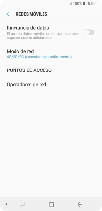 Pulsa PUNTOS DE ACCESO.