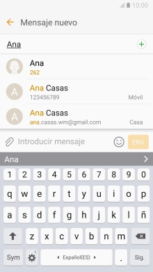 Pulsa el contacto deseado.