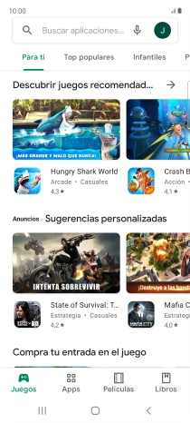 Pulsa en el campo de búsqueda.