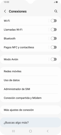 Pulsa Redes móviles. Pulsa Redes móviles.