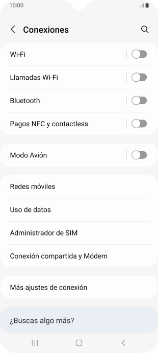 Pulsa Redes móviles. Pulsa Redes móviles.