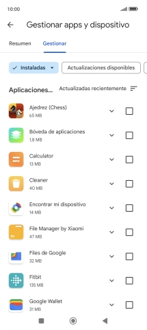 Pulsa la app deseada. Pulsa la app deseada.